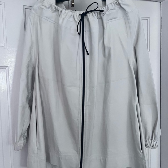 Celine Off White/Oyster Calfskin Leather Jacket - Picture 1 of 6